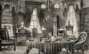 Longfellow's study, Craigie House