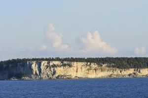 Look to Visby with its cliff