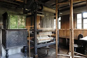 Loom, 1749, and tiled stove 1796