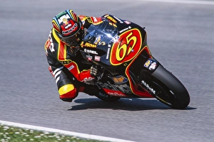 Framed Print : Loris Capirossi (ITA), Motorsport, Aprilia 250, Motorcycle World Championship, Jerez, Spain, 03 May 1998, Europe