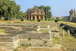 Lotus Mahal, stone palace, Hampi