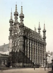 Louvain. The Town Hall, Belgium