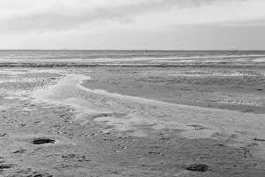Low tide on the North Sea coast