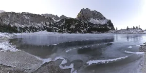 Lower Gaisalpsee, behind it the Rubihorn