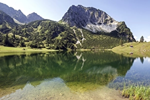 Category Mountain Landscapes Prints: Lower Lake Geisalpsee, Rubihorn at the back