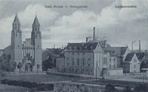 Luckenwalde, district court and catholic church