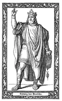 Ludwig II the German, 806-876, from the noble family of the Carolingians