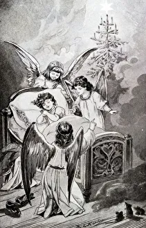 Lullaby in front of Christmas, child