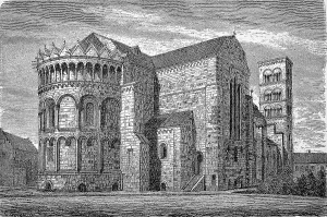 Lund Cathedral, Sweden, seen from the northeast