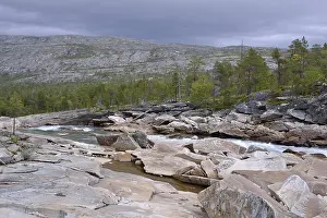 Luonosjahka mountain river in Saltdal