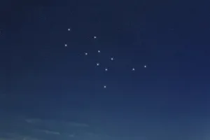 Lupus star constellation, Night sky