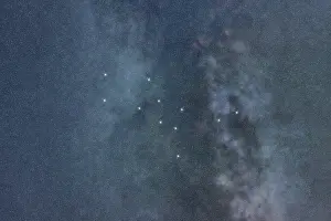 Lupus star constellation, Night sky