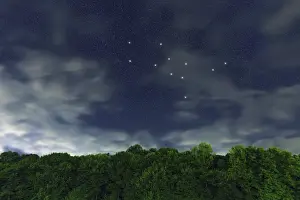 Lupus star constellation, Night sky
