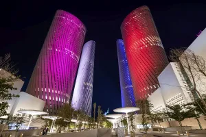 Lusail Tower, Doha Qatar, sunset