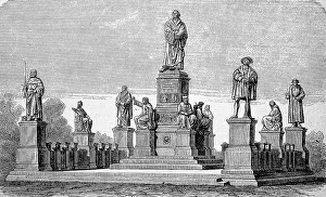 The Luther Monument in Worms, Germany