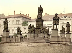 The Luther Monument in Worms, Rhineland-Palatinate