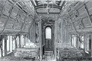 Luxurious Sleeping Car of the American Railroad