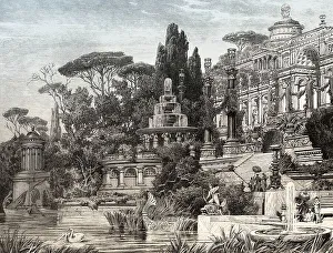 Luxurious villa in ancient Rome