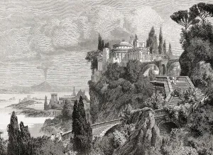 Luxurious villa at Baiae, ancient Roman town
