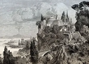 Luxurious villa at Baiae, ancient Roman town