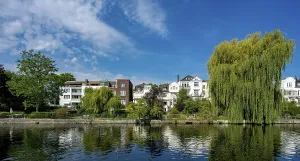 Luxury villas on the Alster in Hamburg Winterhude