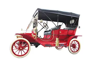 Luxury vintage car isolated on to white background