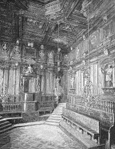 Lyceum of anatomy in the old university of Bologna