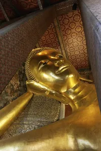 Lying Buddha, gilded, Wat Pho, Buddhist temple