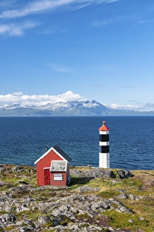 Category Scandinavia Prints: Lyngstuva Lighthouse, Lyngen, Lyngenfjord