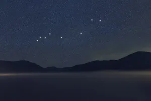 Lynx star constellation, Night sky