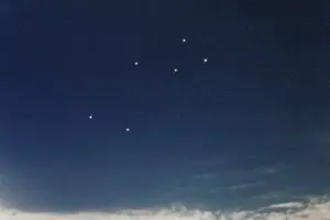 Lyra star constellation, Night sky