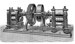 Machine for the production of coins in the 19th century: Zain pre-rolling mill
