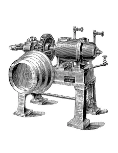 A machine for the production of rubber hoses