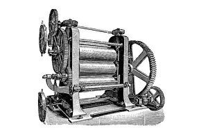A machine for the production of rubber hoses and mats