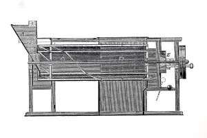 Machines for processing tobacco 1890: Curing and sieving machine