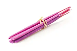 Macro of aroma incense sticks over white