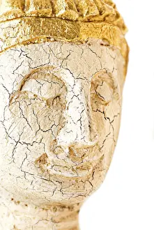 Macro portrate of Buddha's face