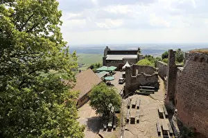 Madenburg Castle above Eschbach in summer
