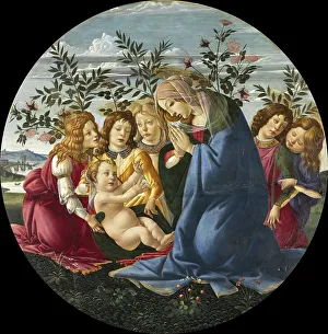 Madonna Adoring the Child with Five Angels (from 1485 to 1490)