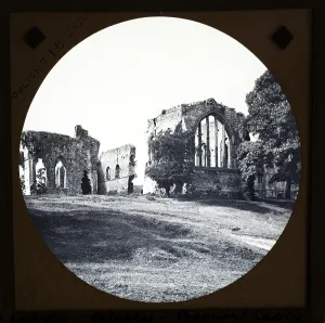 Magic lnatern slide by Poulton of Egglestone Castle