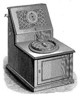 Magnetic pointer telegraph by Siemens and Halske