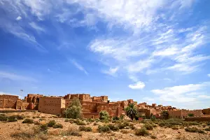 Magnificent kasbah - old traditional arab fortress In the city of Ouarzazate<br> Magnificent kasbah