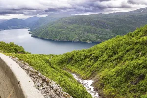 Magnificent panorama of the fjord