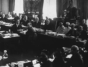 Mahatma Gandhi during the 2 round table conference in london, 1931