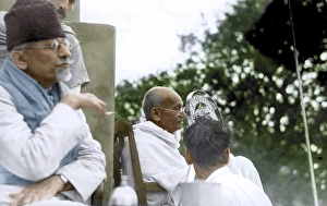 Mahatma Gandhi addressing Indian National Congress, India, Asia, March 14, 1940, Asia