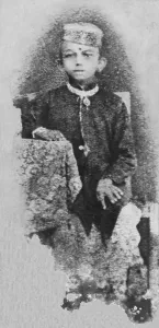Mahatma Gandhi at the age of seven, 1876, This is the oldest known photograph of Gandhi