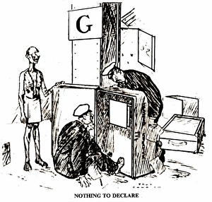 Mahatma Gandhi, Nothing To Declare to British Customs, Life magazine, 1931