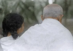 Mahatma Gandhi with Dr Sushila Nayar, India, Asia, 1941, Asia