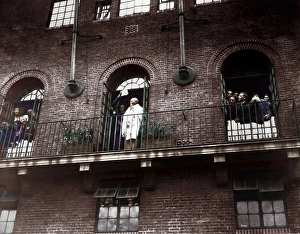 Mahatma Gandhi at Kingsley Hall, Bow, London, September 12, 1931