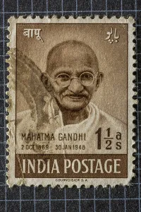 Mahatma gandhi, postage stamps, india, asia